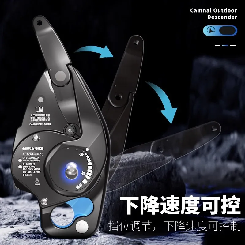

Be suitable for Outdoor high-altitude work safety harness descender customizable