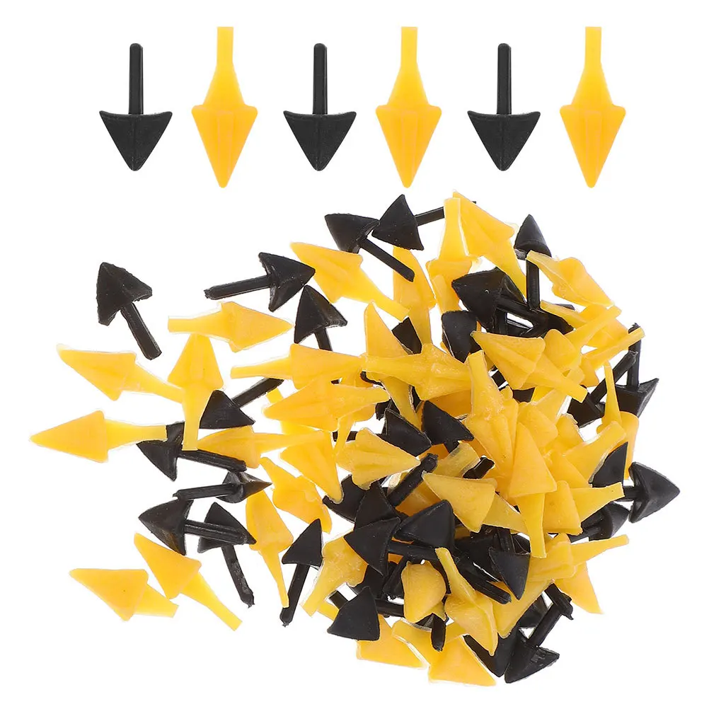 

200Pcs Fake Plastic Bird Beak Inserts Small Mouth DIY Crafting Easter Animal Mouth Accessories Supplies Toy Bird Beak