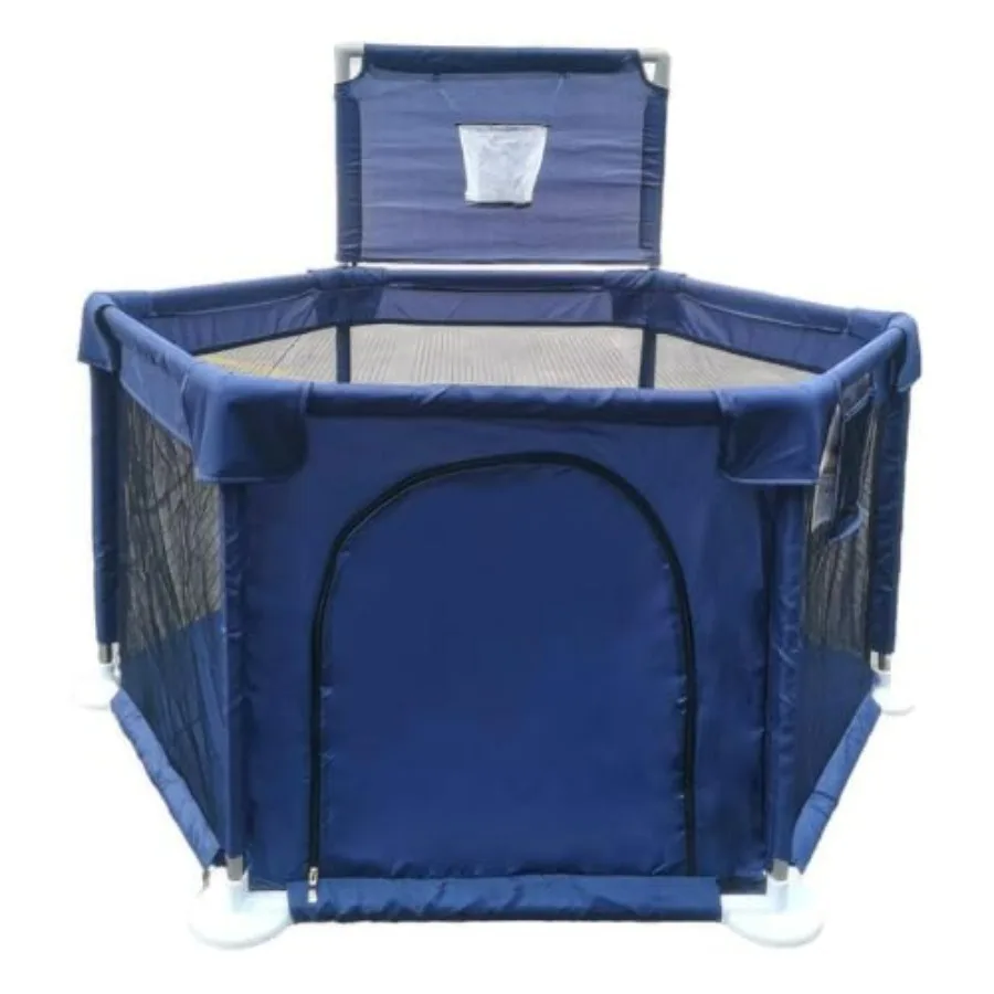 

Portable Baby Ball Pit Playpen Playard Fence Playtent with Basketball Hoop Breathable Mesh for Indoors Outdoors Toddler Large B