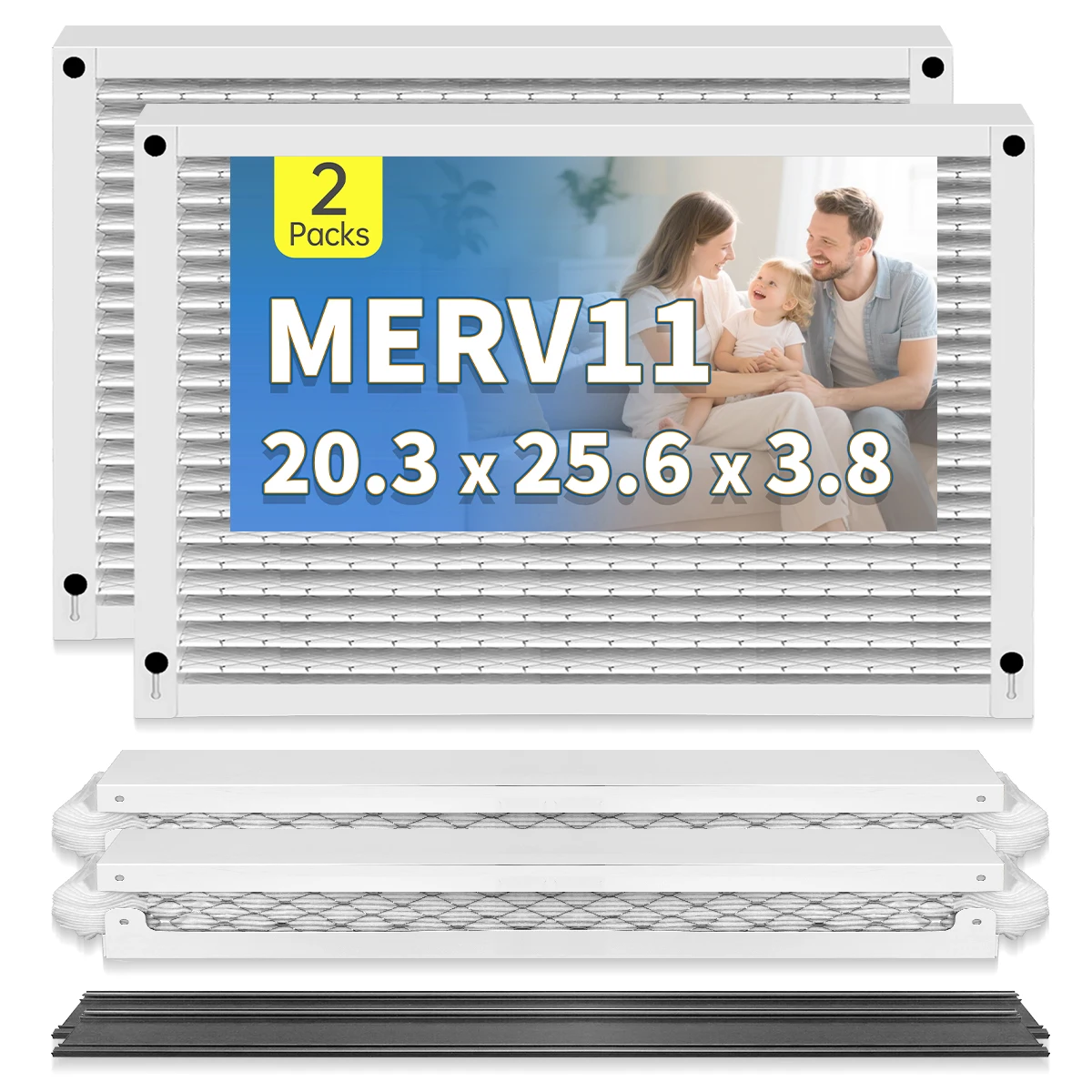 

210 Replacement Air Filter 20x25x4 MERV 11 Compatible with Air Purifiers Model 2200 with Upgrade Kit 1213,1210, 1620, 2120, 2200