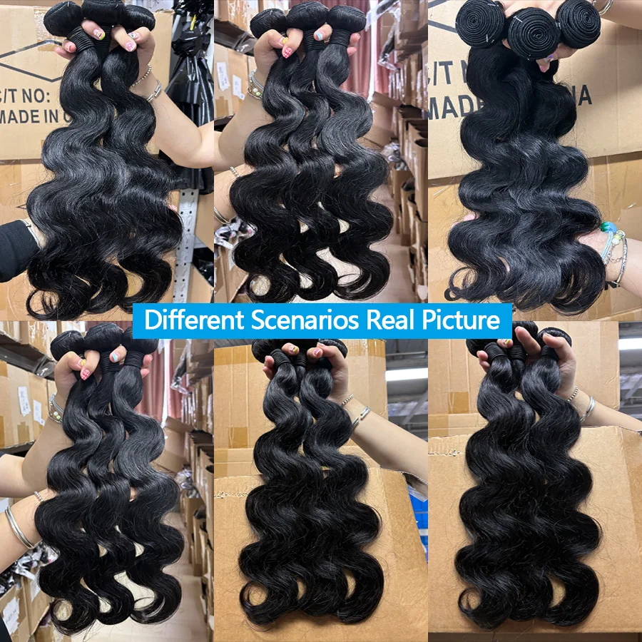 20 22 24 Inch Body Wave Bundles Human Hair 12A Raw Hair Bundles 30Inch Human Hair Bundles Body Wave Bundles 3 Days Delivery