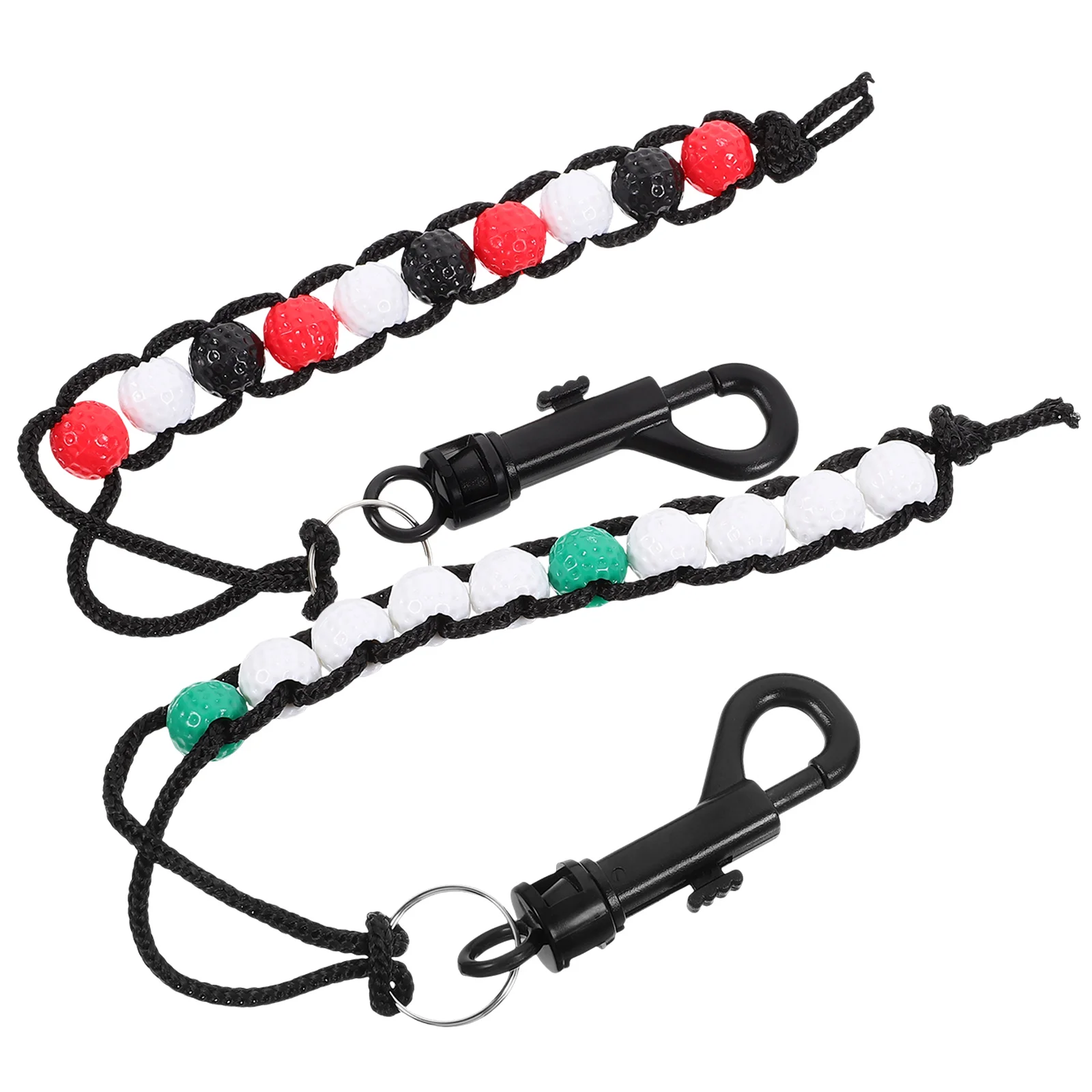 

2 Pcs Golf Accessory Beads Count Stroke Tennis Beaded Golfs Counter Score Counting Device Man