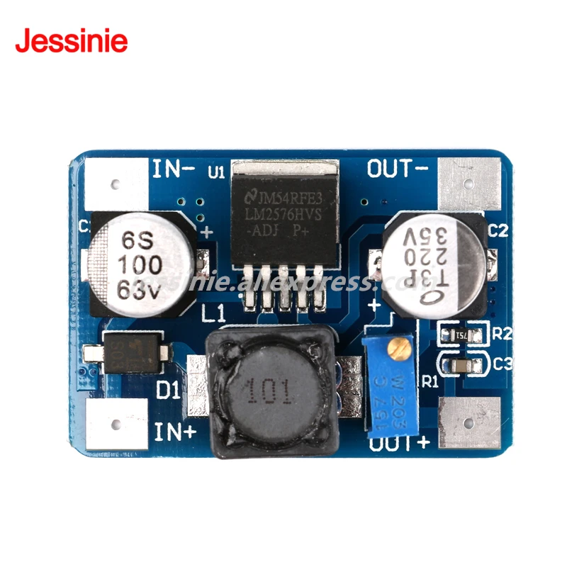LM2576HV 5V-60V Input Adjustable Step Down Buck Power Supply Module LM2576 DC-DC 1.25V-26V Output