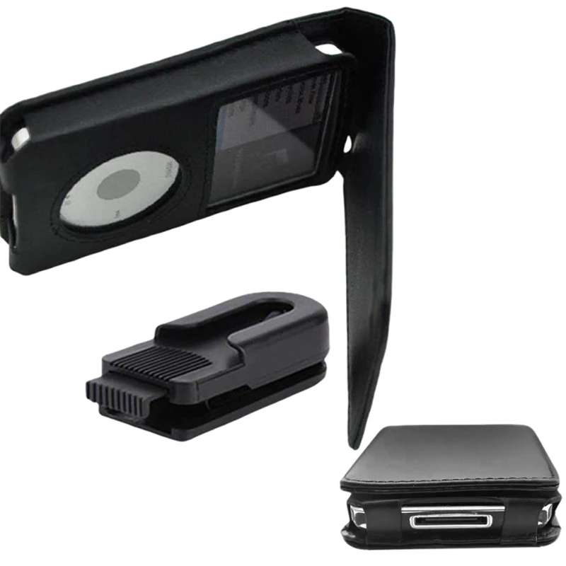 Protective Leather Case For  Classic 6th 7th 80GB 120GB Thin 160GB  Video 30GB With Belt Clip