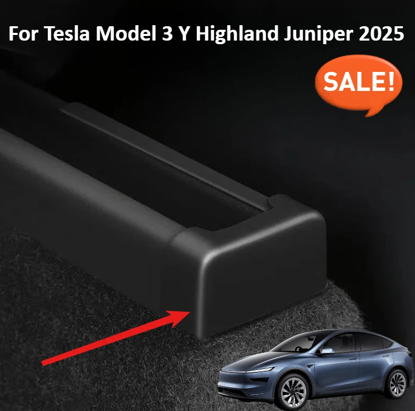 4pcs Seat Rail Cover Protector For Tesla Model 3 Y Highland Juniper 2025 Rear End Pieces Backseat Slide Protection Anti-kick