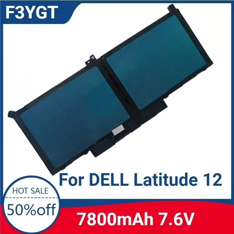 

For F3YGT 7.6V 60WH High-quality Laptop Battery for DELL Latitude 12 7000 E7280 E7290 E7380 E7390 E7480 E7490 DJ1J0 2X39G DJ1J0