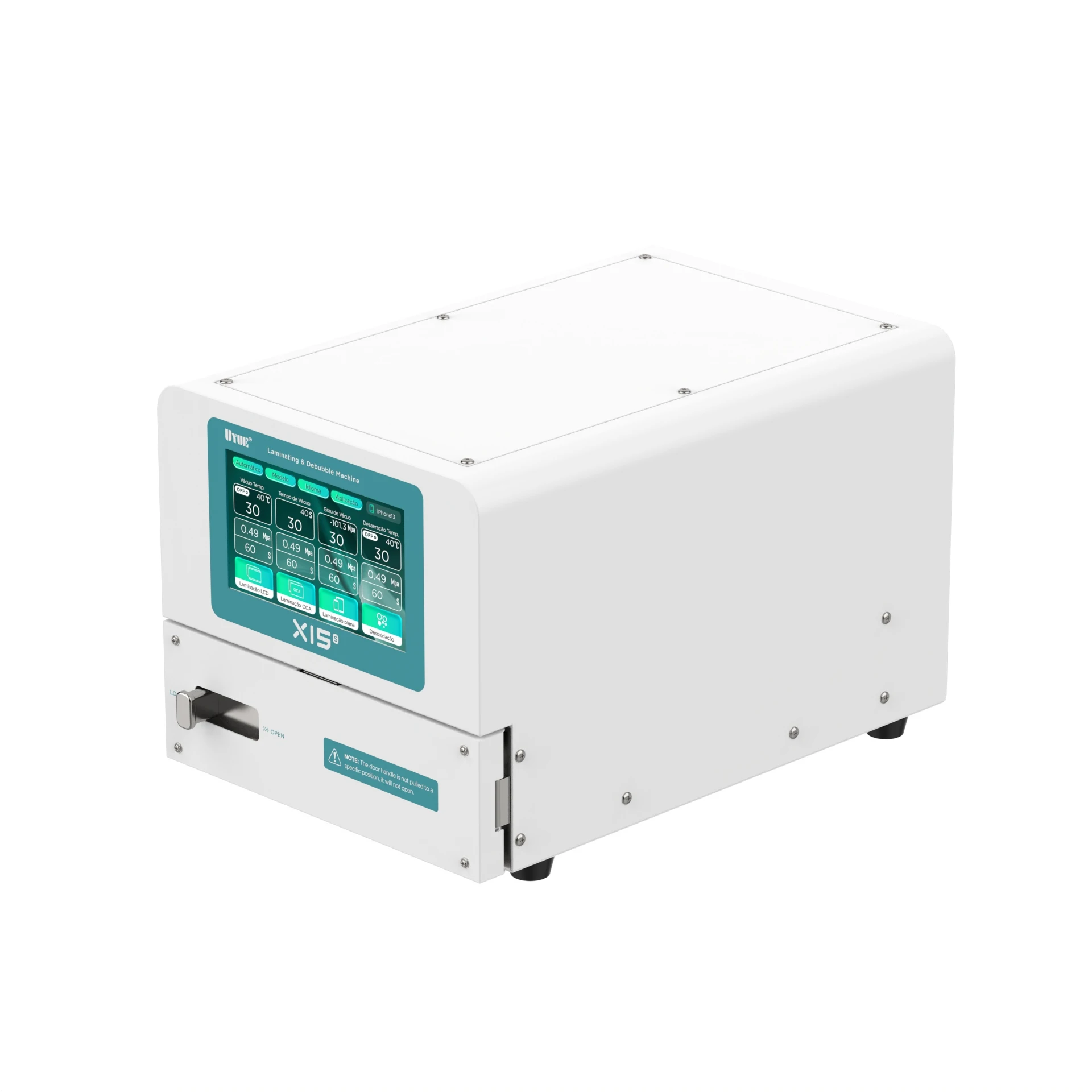 

Professional 15 Inch X15S Screen Laminator Machine 1000W OCA Vacuum Bonding for Mobile Device Repair 235x320mm