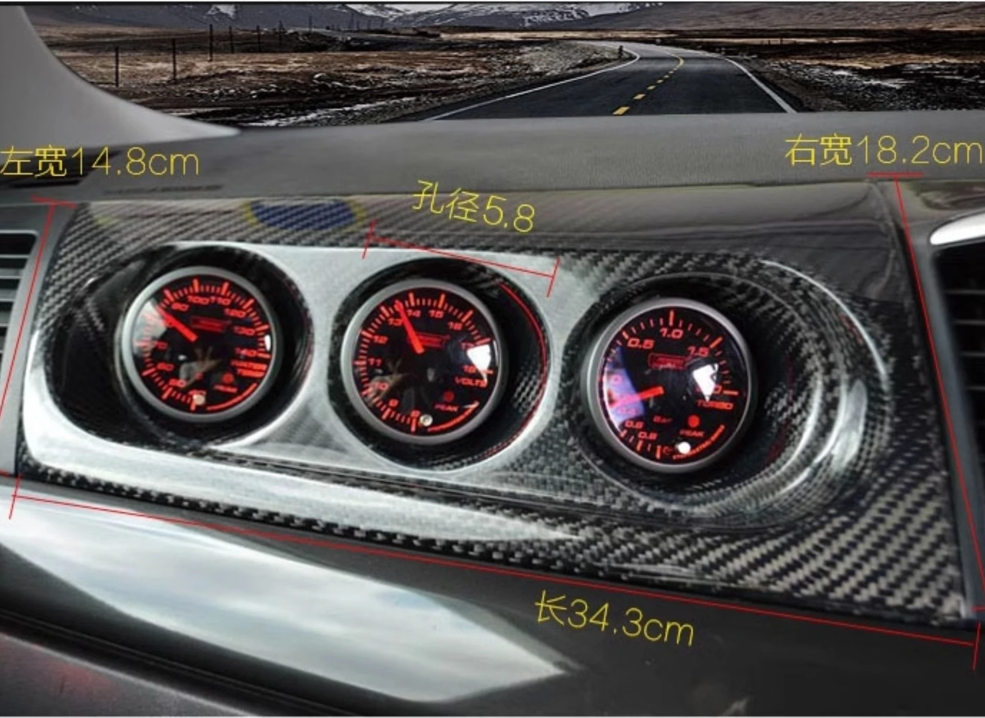 For Mitsubishi Lancer-ex EVO 10th Modified Carbon Fiber Matte Black  Instrument Cover Body Kit Car Accessories - AliExpress 34