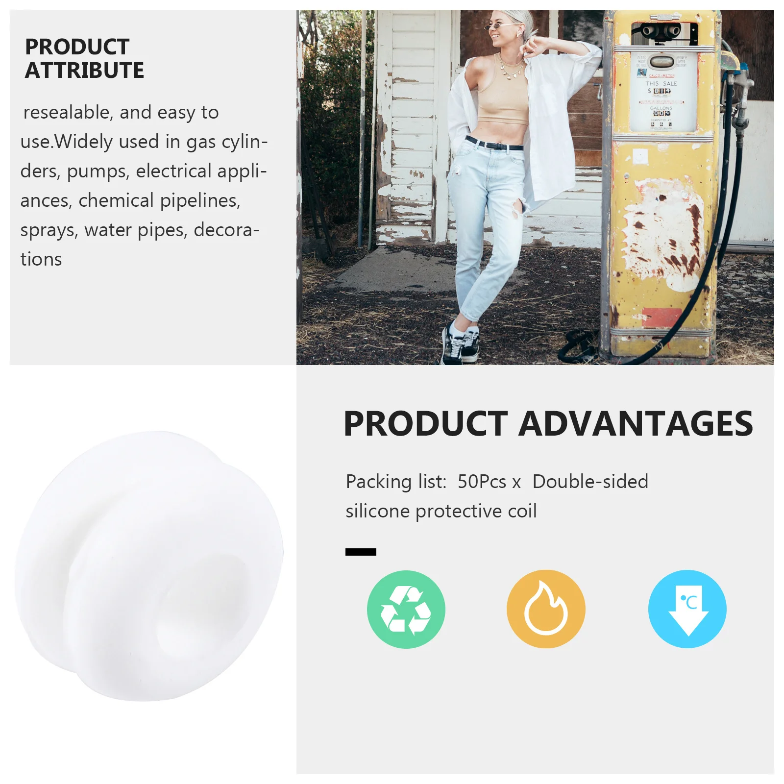 

50Pcs Silicone Wire Protection Grommet Double Sided Durable Heat Resistant for Electrical Pumps Chemical Pipelines Firewall Hole