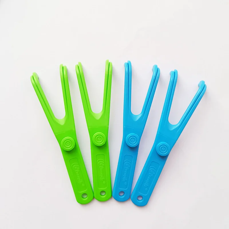 Dental Floss Holder Aid Reusable Oral Hygiene Tooth Pick Flosser Replaceable Rack Interdental Teeth Whitening Cleaning Tool Care