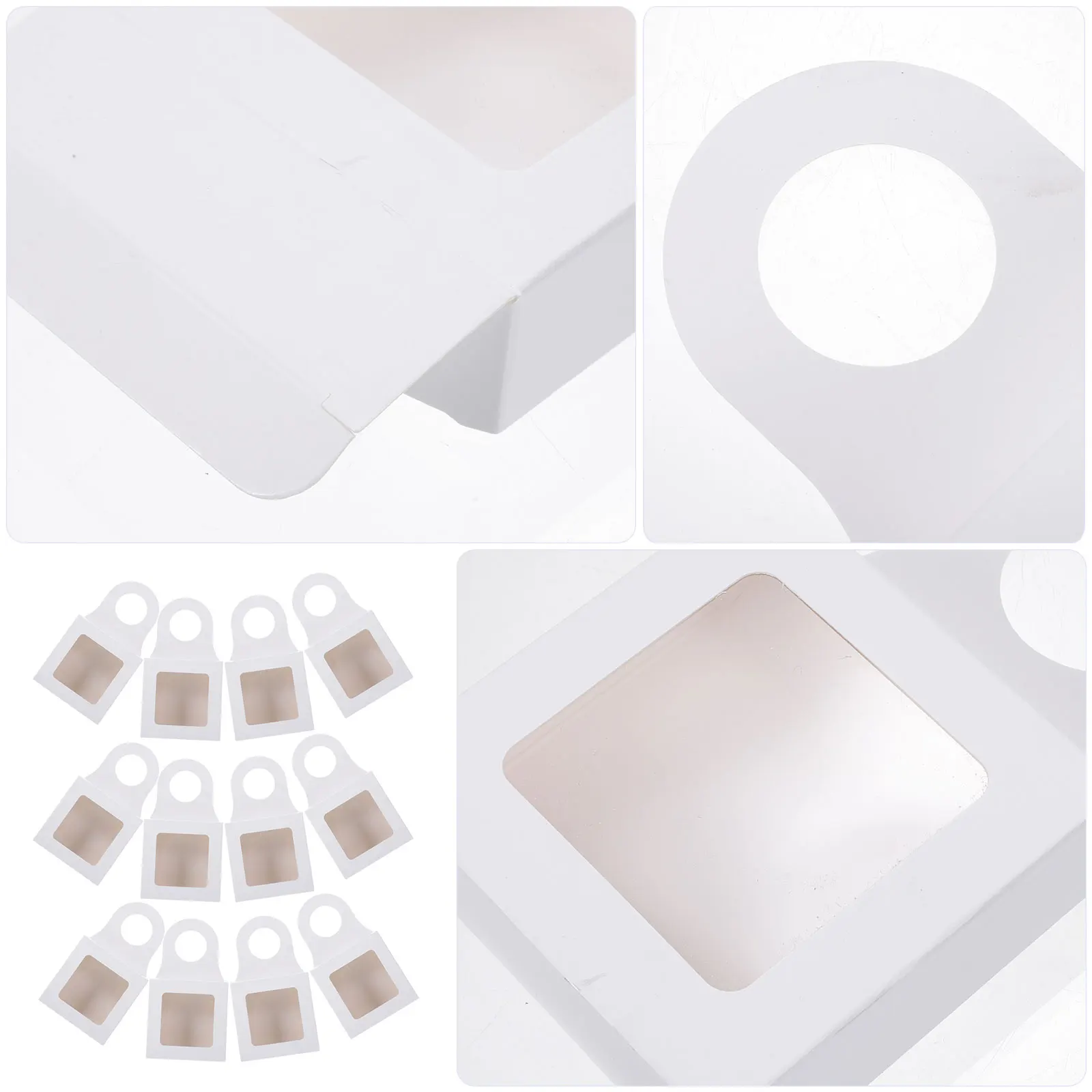 

25 Pcs Gift Boxes Bottle for Posting with Window Favor Bottles Small Candy White