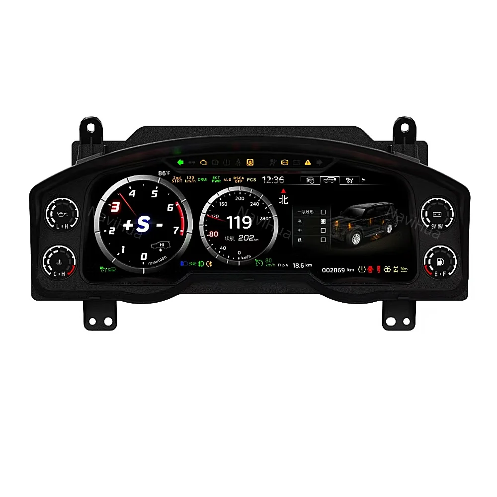 

New Upgrade For Lexus LX570 2016 2021 Car Digital Cluster Instrument Auto Speedometer LCD Dashboard Virtual Cockpit Monitor