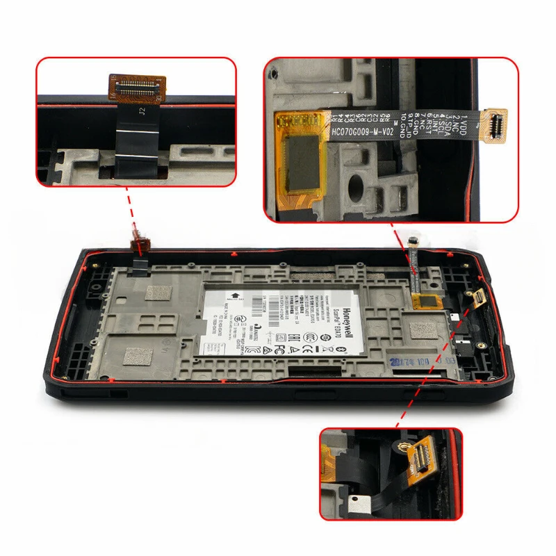 Imagem -05 - Display Panel para Honeywell Full Lcd Screen Scan Peças de Reposição Eda70 Eda71