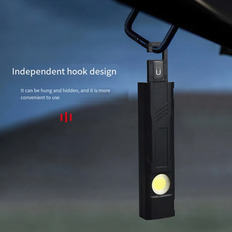 Hand-Held Maintenance Lamp, Infrared Indicator, Strong Flashlight, Magnetic Hook Auto Repair Tool Lamp