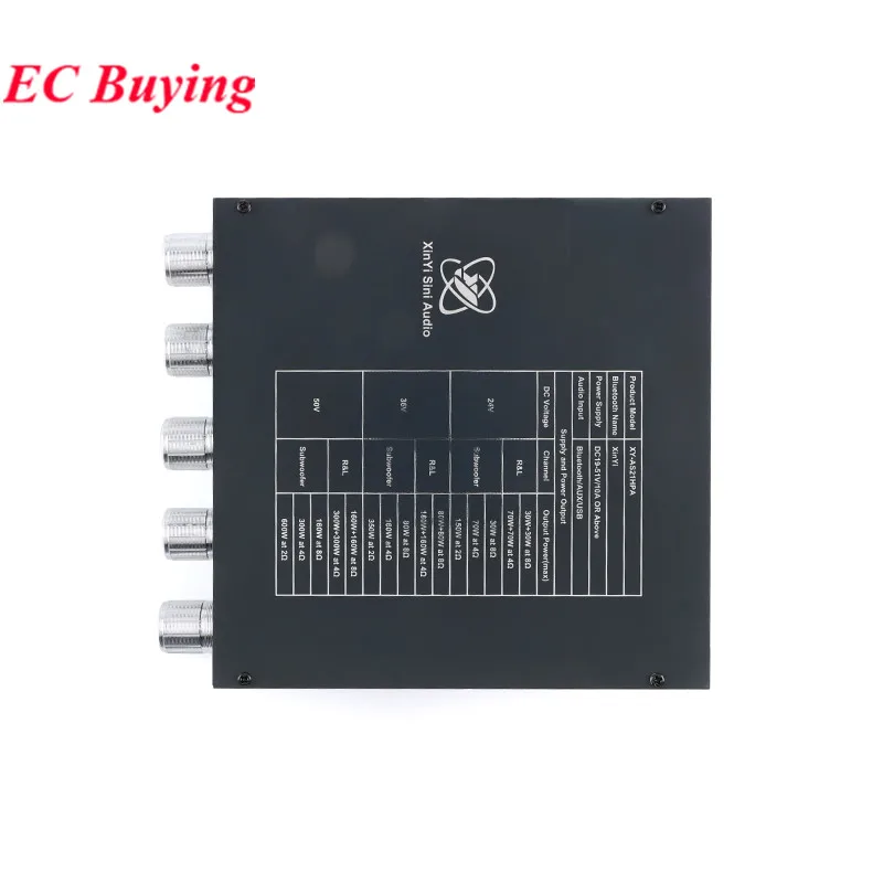 AS21HPA High-Power Bluetooth-BT 5.2 Digital Amplifier Board 2.1 Channel Class D Subwoofer 300W*2+600W TPA3255 Speaker Module