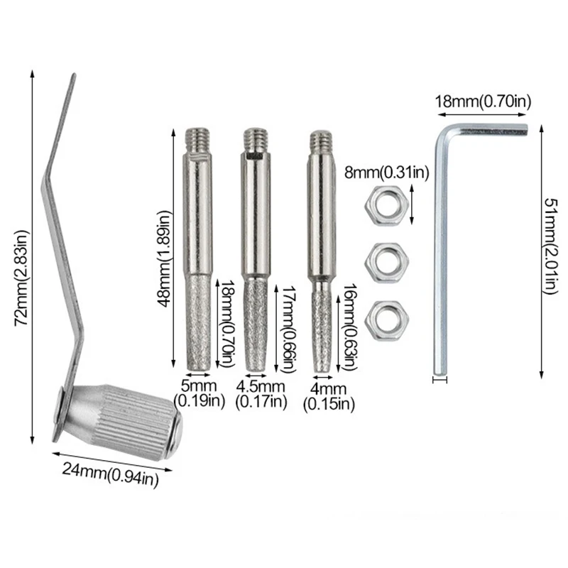 يده المحمولة سلسلة المنشار المباري تهزهز طقم أدوات الطحن الكهربائية بالمنشار طاحونة أداة متجمد اليد مكرنك سلسلة طاحونة #6
