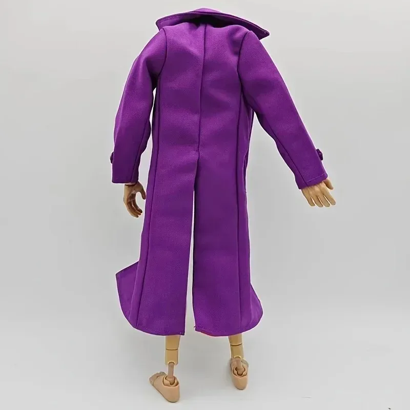 Trench coat longo de soldado masculino, escala 1/6, jaqueta corta-vento, modelos de roupas para coleção de brinquedos de bonecos de ação de 12 polegadas