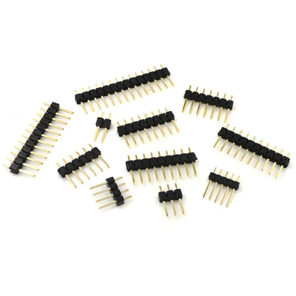 2.54mm double row male female 1-40P pin socket connector 1-2/3/4/5/6/7/8/10/15/20/25/40 pin