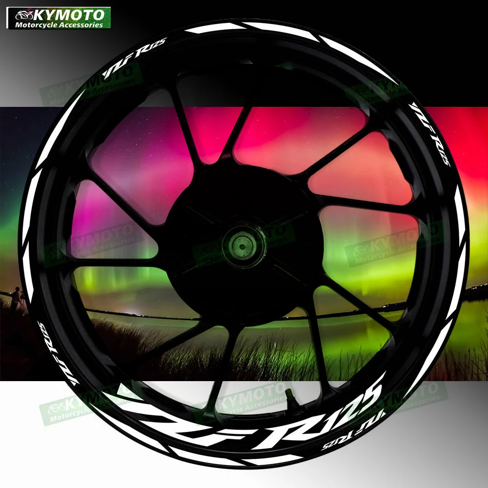 

Аксессуары для мотоциклов ZX-10R ZX10R, 17-дюймовые наклейки на передние и задние колеса, обтекатель ступицы колеса, модифицированные светоотражающие наклейки