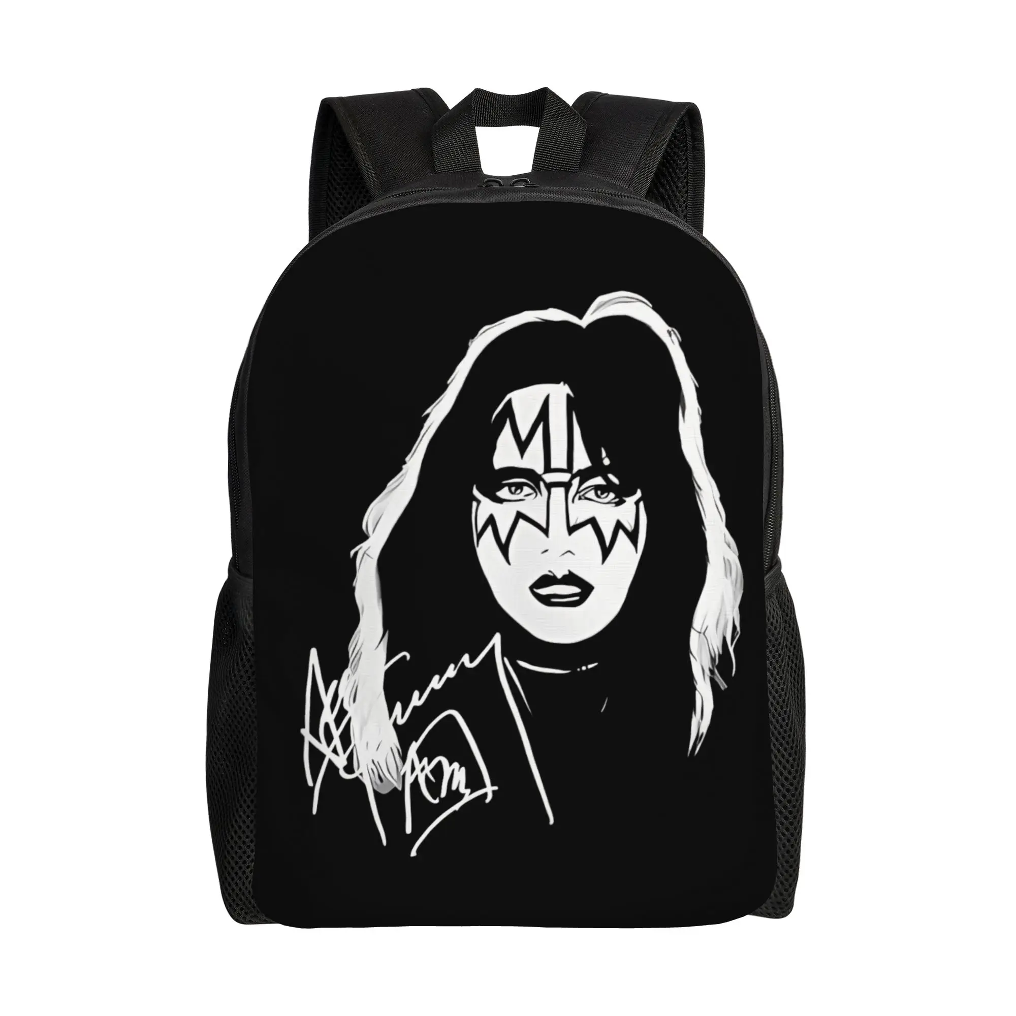 

Новый популярный рюкзак Ace Frehley в подарок для фанатов, студенческий рюкзак унисекс, большие рюкзаки из полиэстера, сумки для отдыха и средней школы, рюкзак