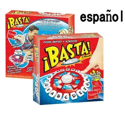 New Basta Spanish Tapple Word Game - English Tapple Games Version Quick Thinking Letter Pressing Board Game