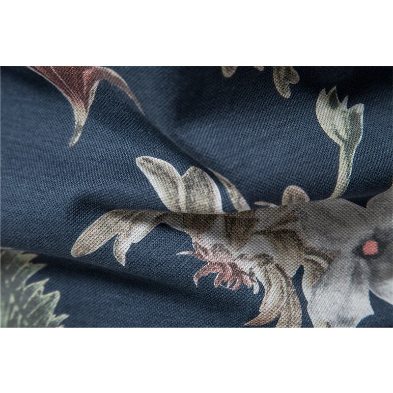 Summer Cotton Hawaii printed Polo Shirts for Men Short Sleeve Quality Casual Social Men's Polo T Shirts Men Clothing