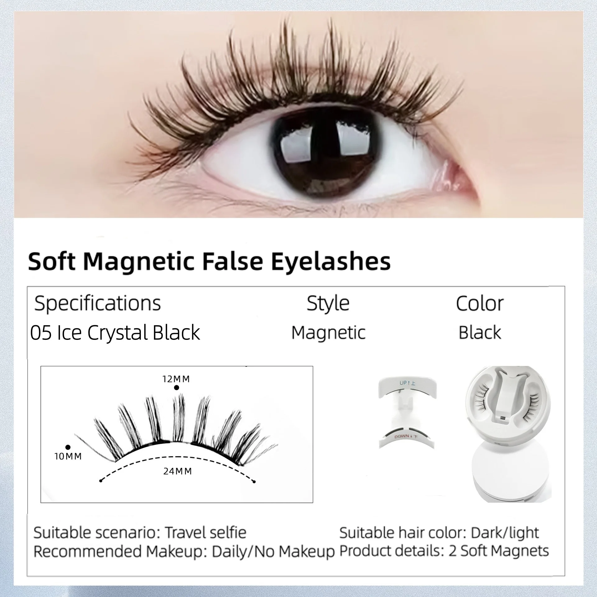 C Curl – cils magnétiques doux, adhésif facile, sans colle, nouveau Style, Kit de cils à aimant Long