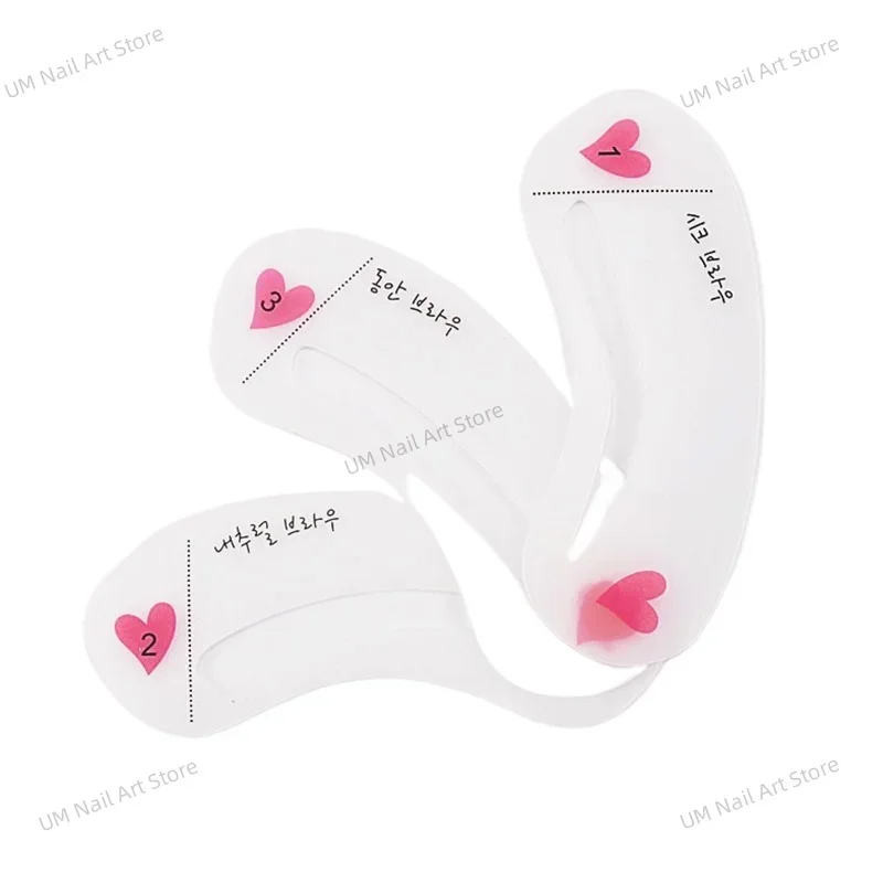 Reusable Eyebrow Stencil แต่งหน้าความงาม Brow Stamp แม่แบบคิ้วรูปร่างชุด Eye Brow แต่งหน้าเครื่องมือ