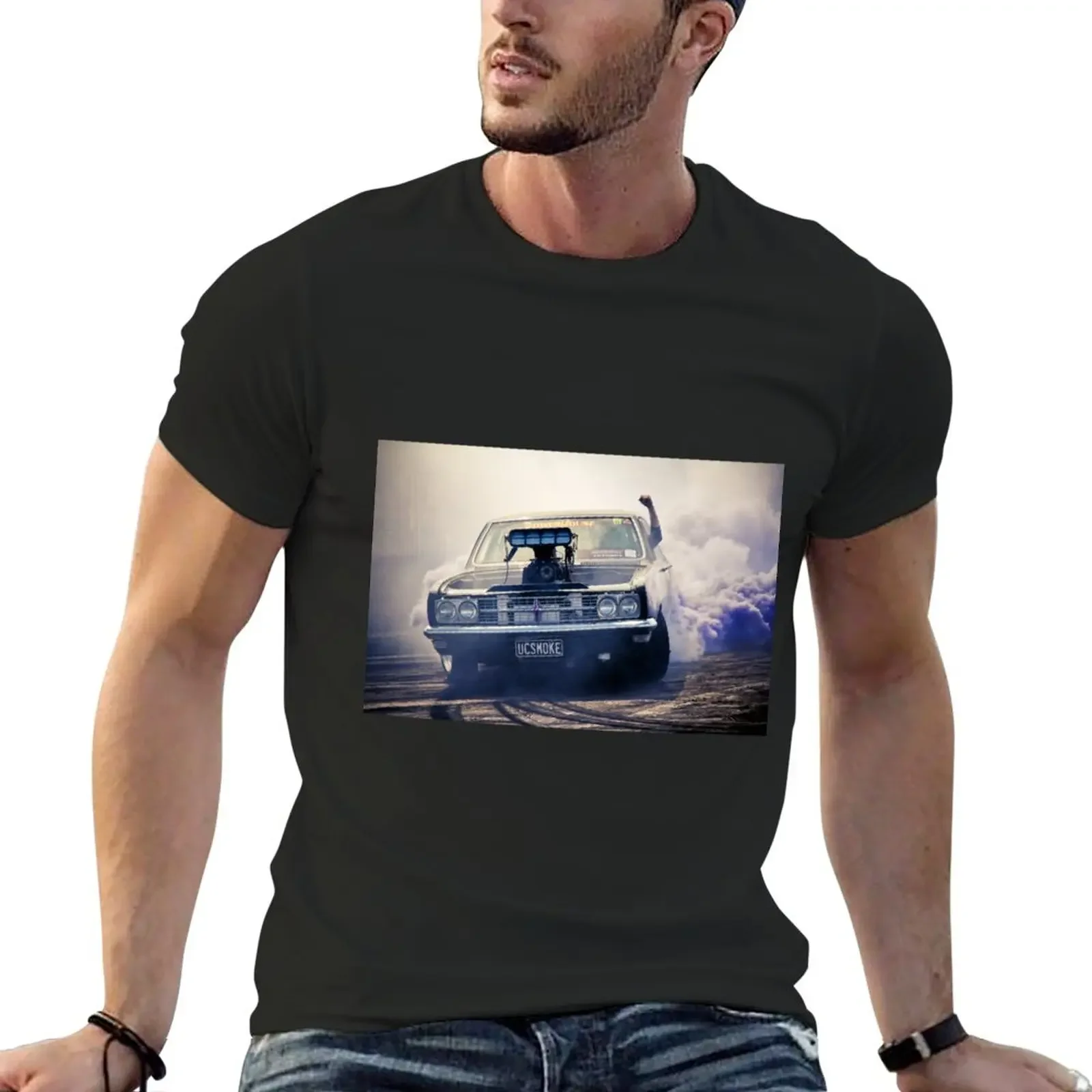 UCSMOKE Motorfest Burnout T-Shirt oversized funnys men clothing