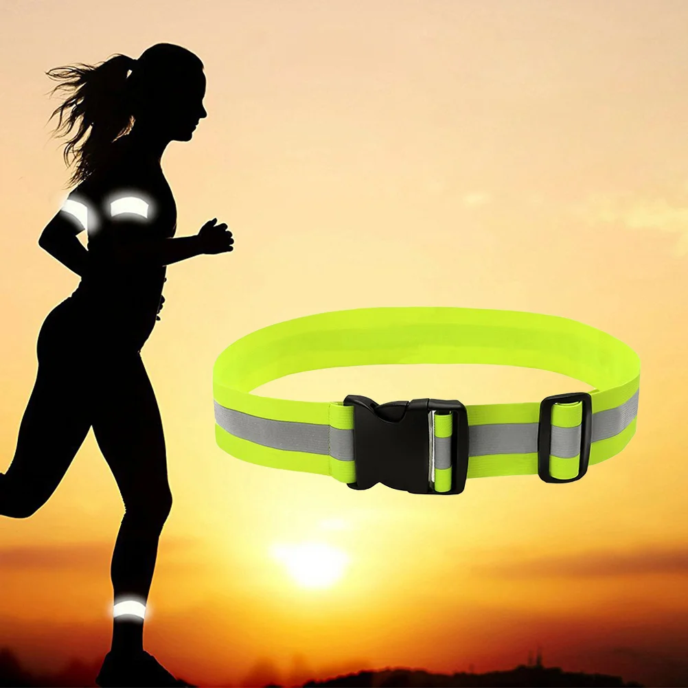 

Adjustable Reflective Belt Tape Flash Band Waistband Safety Night Run Reflection