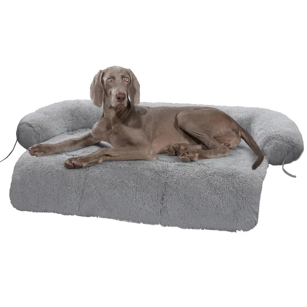 Dog Bed Large Sized Dog Fluffy Dogs Bed Couch Cover Calming Large Dog Bed Washable Dogs  Mat for Furniture Protector Supplies