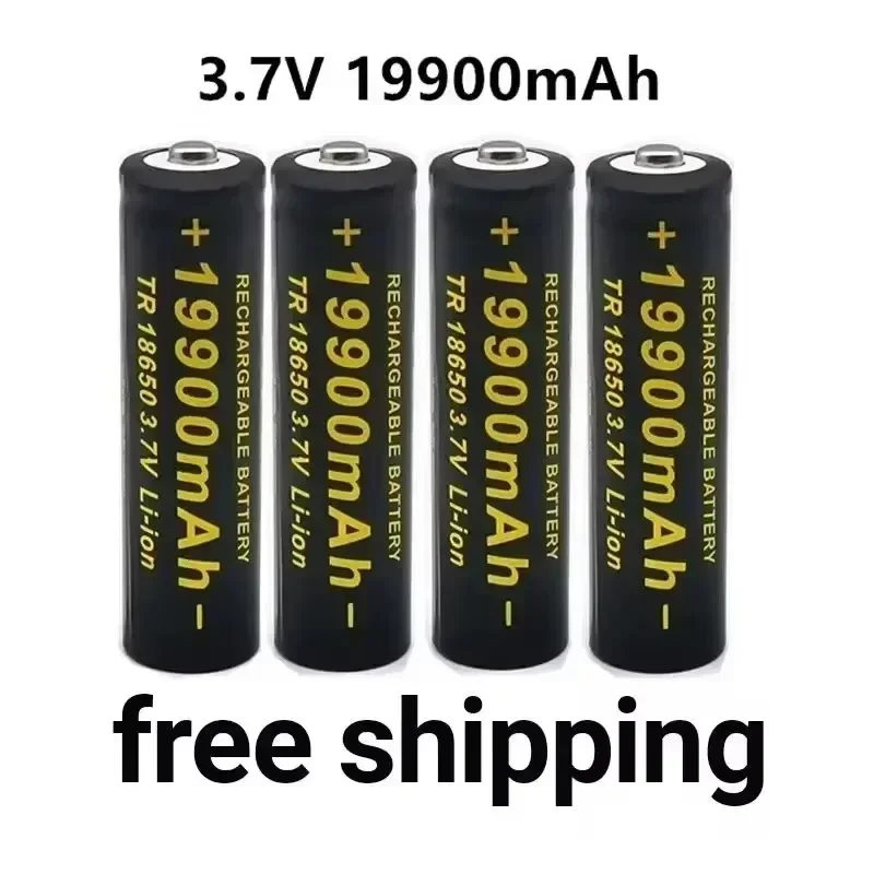 

2024 100% Genuine New 3.7V 18650 Battery 19900Mah High Capacity Battery, Lithium-ion Battery for Flashlight Battery