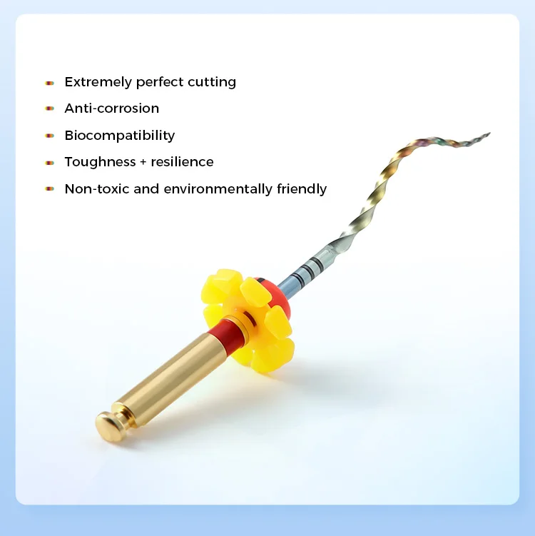5 Boxen AZDENT Dental Endodontische Wurzelkanalfeilen Super Rainbow Files 25mm Thermisch Aktivierte NITI Flexible Zahnärztliche Feilen – Detail 3