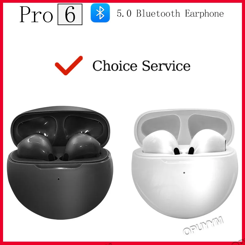 Bluetooth-наушники Air Pro6, Tws наушники, Bluetooth Беспроводная Bluetooth-гарнитура, наушники-вкладыши, беспроводные наушники Pro 6, наушники