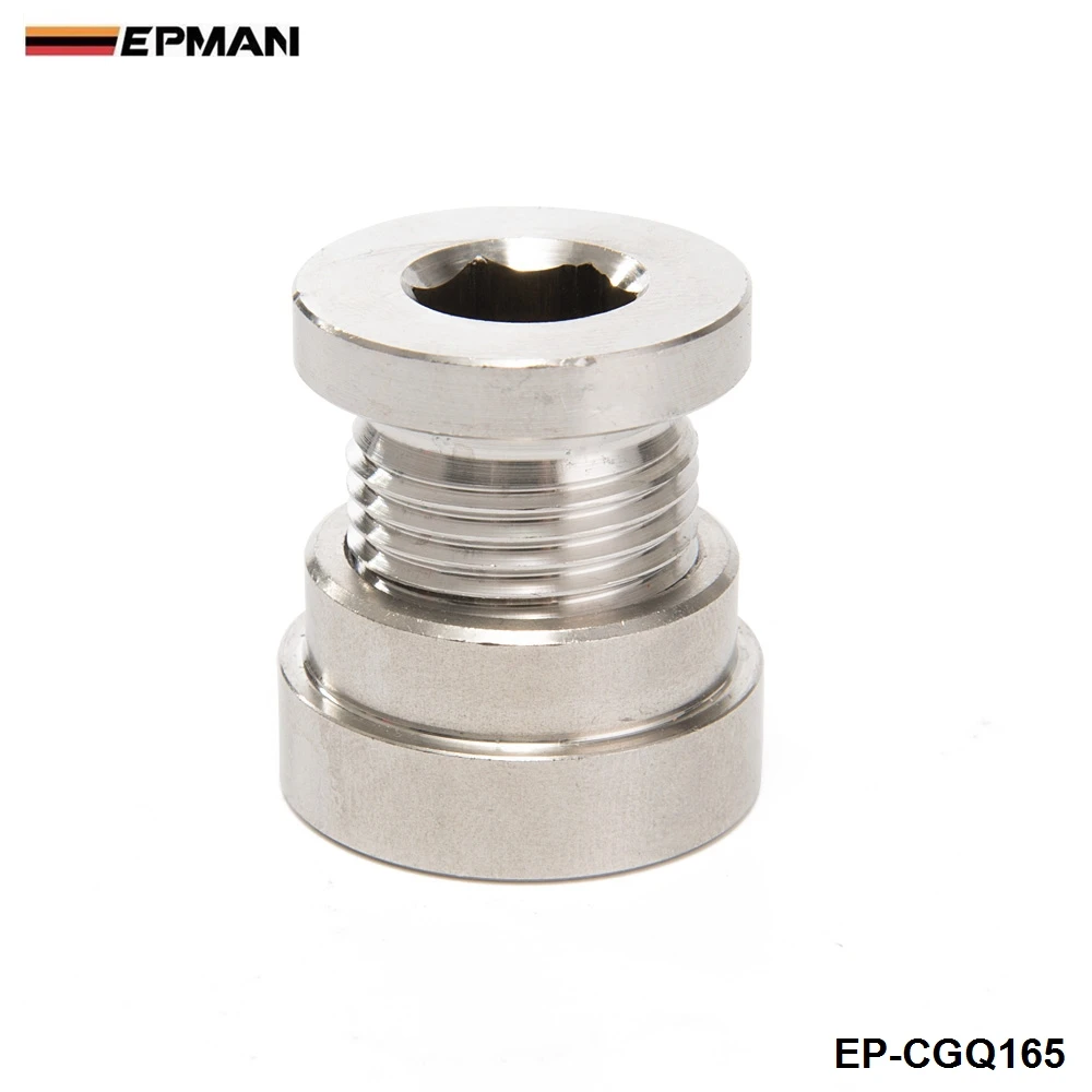 EPMAN Universal O2 Sensor Stepped Mounting Boss (1Bungs/1Plugs) M18X1.5 Fits For American Cars EP-CGQ165