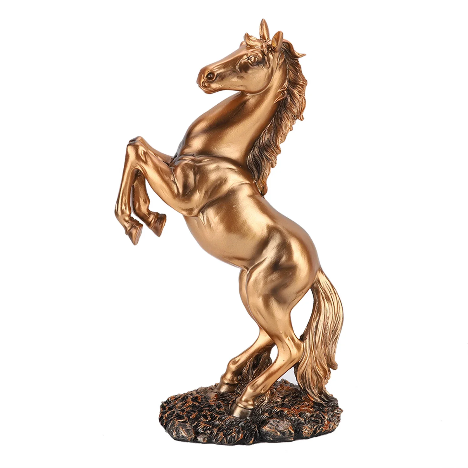 

European Style Resin Horse Sculpture Desktop Craft Ornaments Photography Props For Home Office Decoration