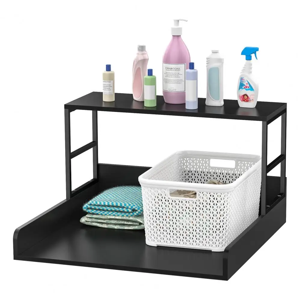 

27.5" Washer Dryer Countertop with Shelf, 2-Tier Laundry Countertop Laundry Room Storage Organizer (with 3.0M Silicone Strip)