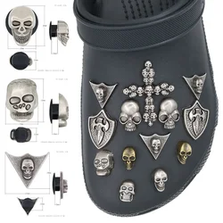1 Pcs Halloween Pins Charms Sandalias Metal Pins Shoes Pines Silvery Sandals Decorations Shoe Accessories Adornos W-13