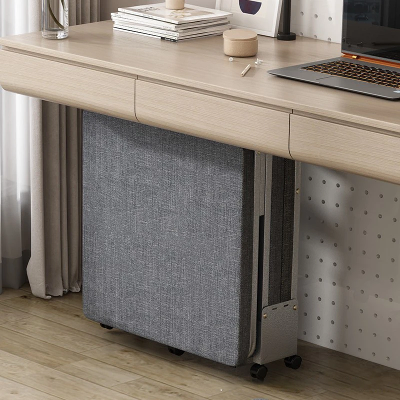 سرير قيلولة مكتبي بأربعة أضعاف، أداة قيلولة، سرير قيلولة مكتبي يعمل مباشرة، يحمل سريرًا بعجلاتًا