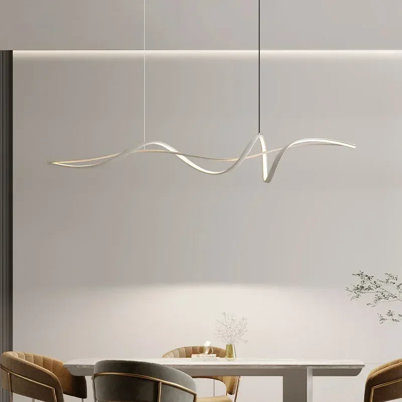 Matte Black LED Kitchen Island Pendant Light Modern Hanging Lamp for Dining Room & Bar Stylish Lighting Fixtures
