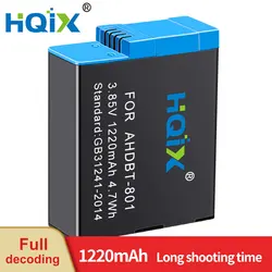 HQIX for GoPro HERO 5 6 7 8  Action Camera AHDBT-801 Charger Battery