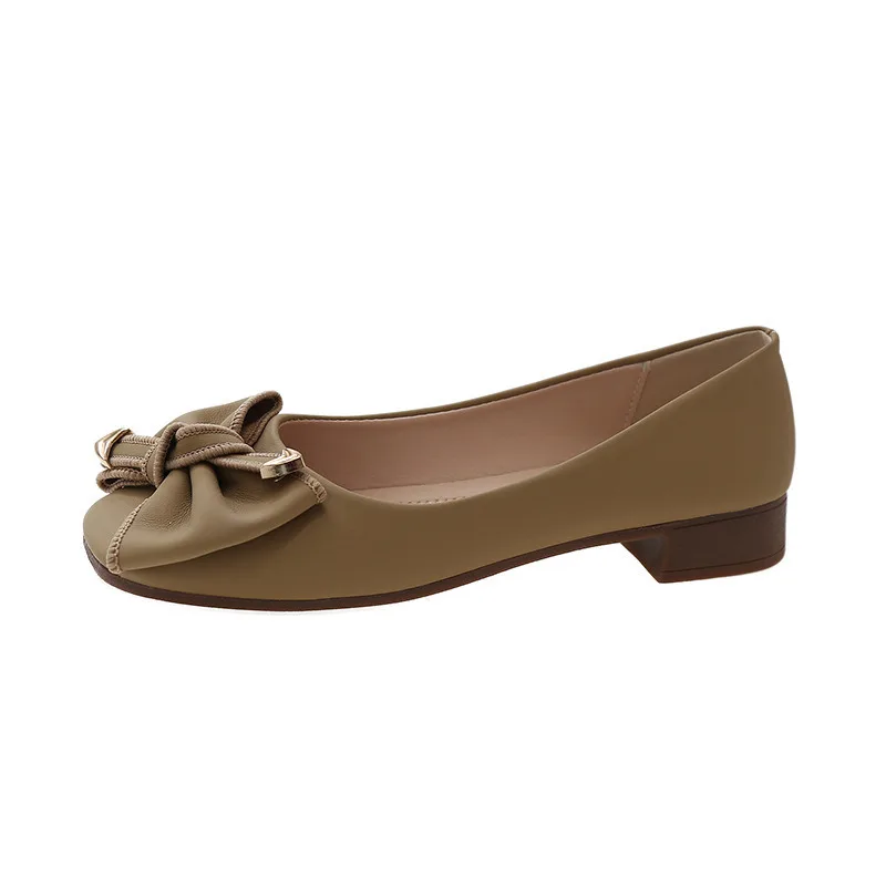 

Spring And Autumn New Flat Heel Women's Shoes Round Head Shallow Mouth Comfortable Flat Bottom Non Strap Casual Single Shoe