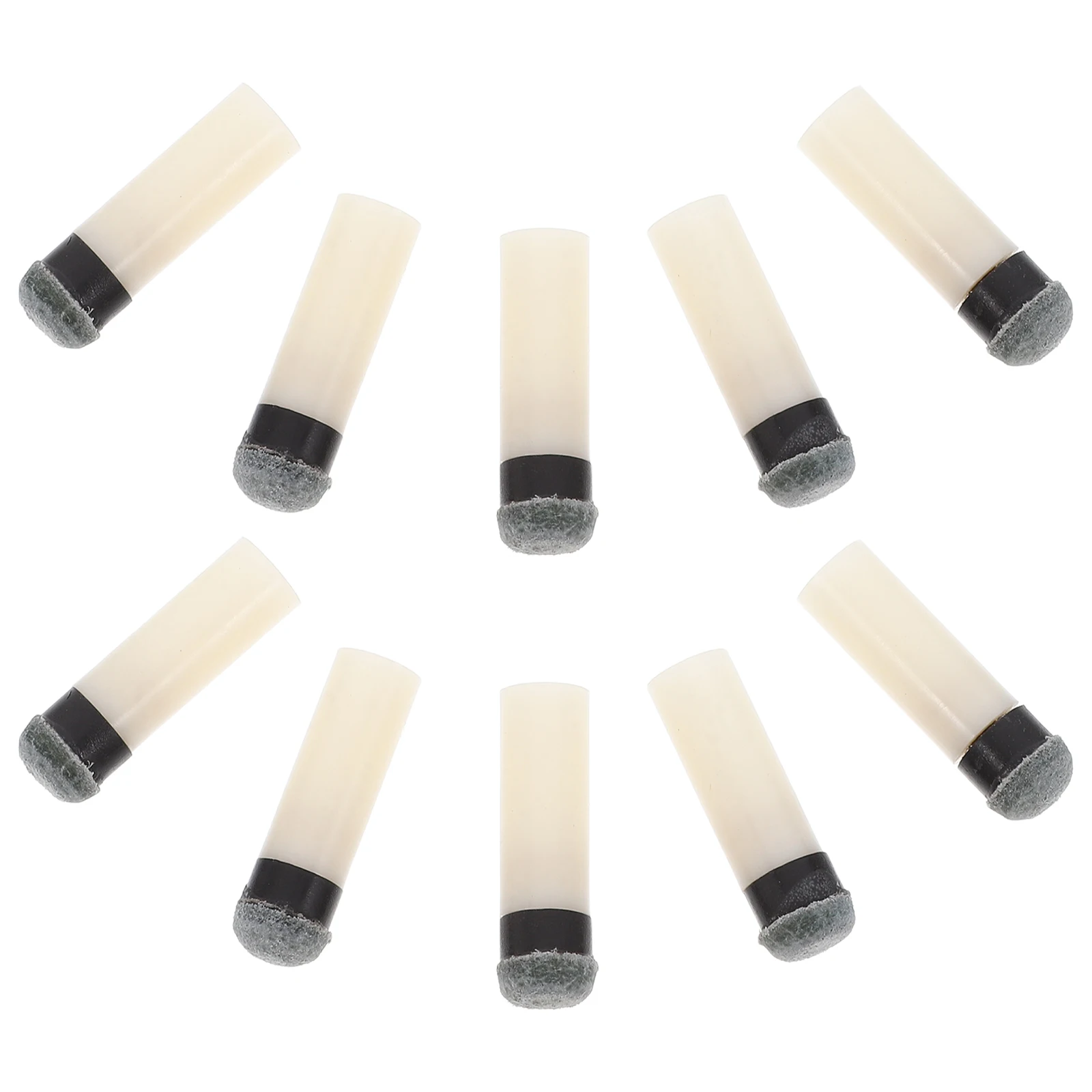 

10pcs 10mm Billiard Tip Pool Stick Replacement Accessories 10 Pieces Durable Plastic Flexible Long Performance