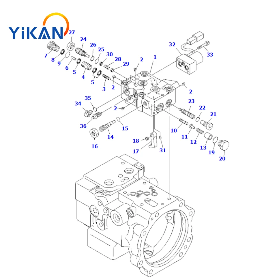 Original Factory Original Version High Quality 708-3T-03221 Regulator for Excavator Hydraulic Pump PC78-6 PC78US-6 Main Pump