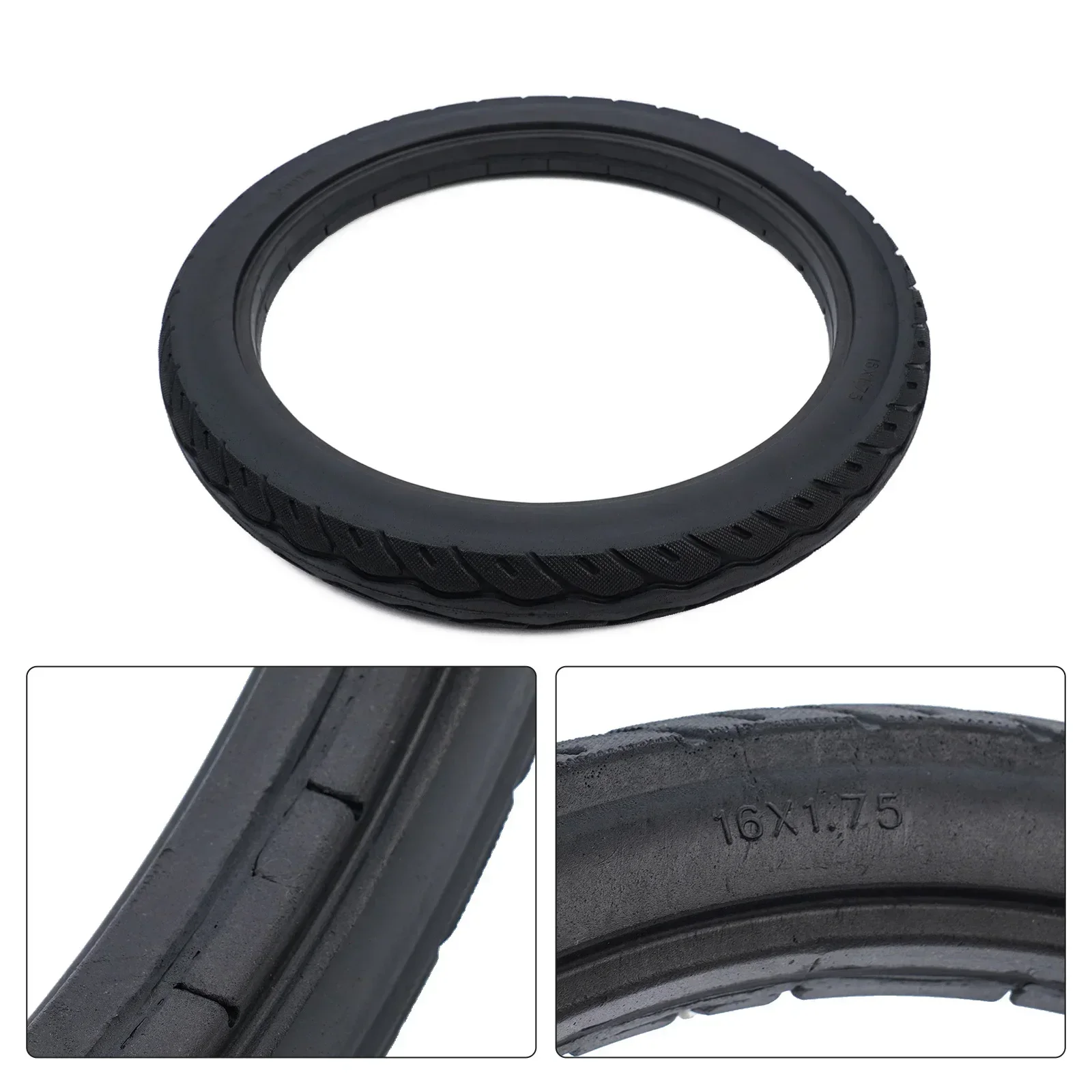 

Pictures Private Land Electric Bike Explosion Proof Solid Tires Inch Tires Polyurethane Tires Replacement Applications