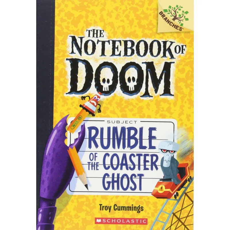 

Блокнот Doom 09 Rumble Of The Coaster Ghost Toy Cummings SCHO, домашняя самооперационная книга ZY 9780545864978