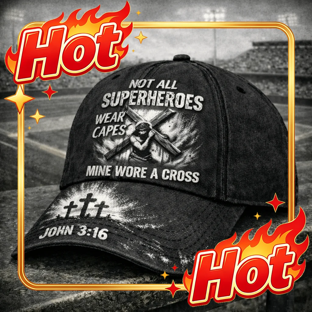 Custom Inspirational Christian-Themed Baseball Cap Featuring A Cross And Scripture, Perfect For Casual Outdoor Use