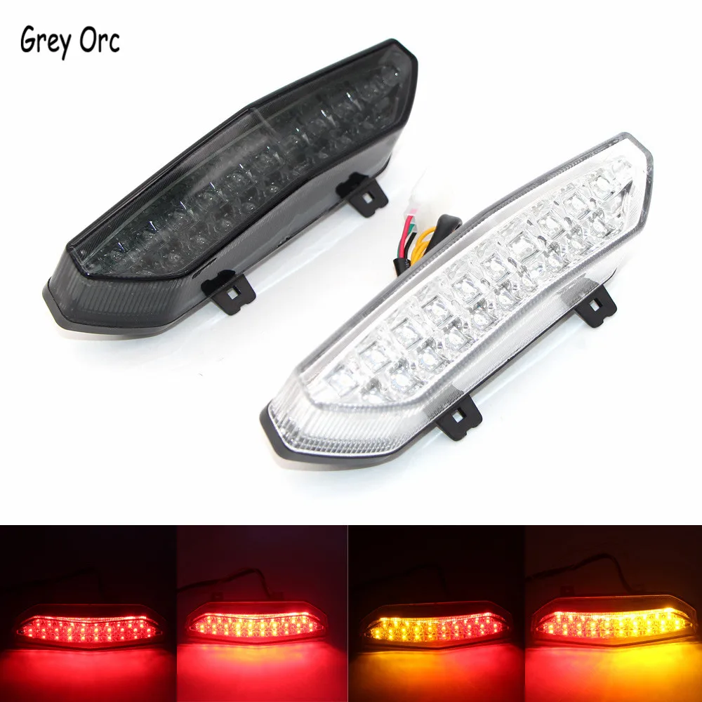 Rear LED Tail Light For Kawasaki Ninja ZX-6R ZX6R ZX 6R 2007 2008 Motorcycle Brake Turn Signals Taillamp Integrated Taillight