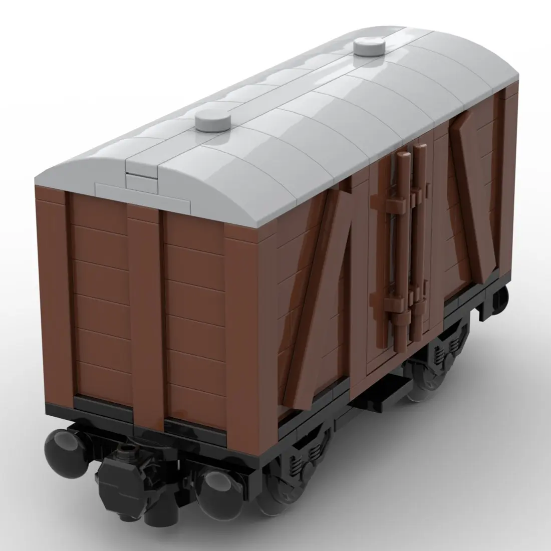 

Custom MOC-78696 7 Stud Wide Old Style Box Car 2 Axis Train 314 Parts Kids Gift