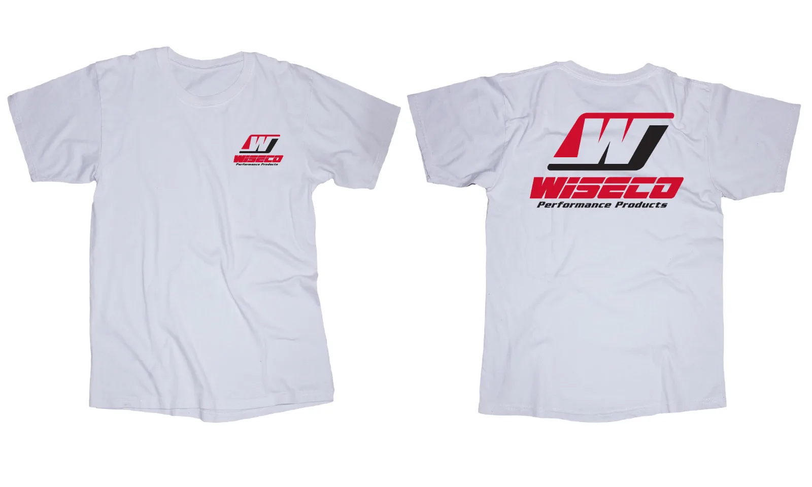 WISECO logo white T shirt performance products